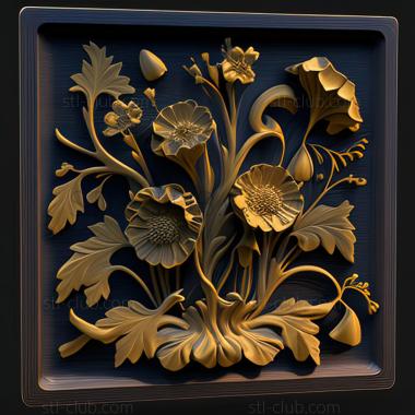 3D model st flowers (STL)